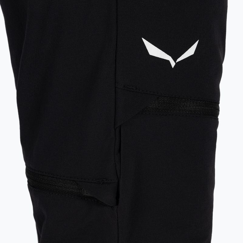 Salewa detské softshellové nohavice Agner DST 2/1 black 00-0000027777 7