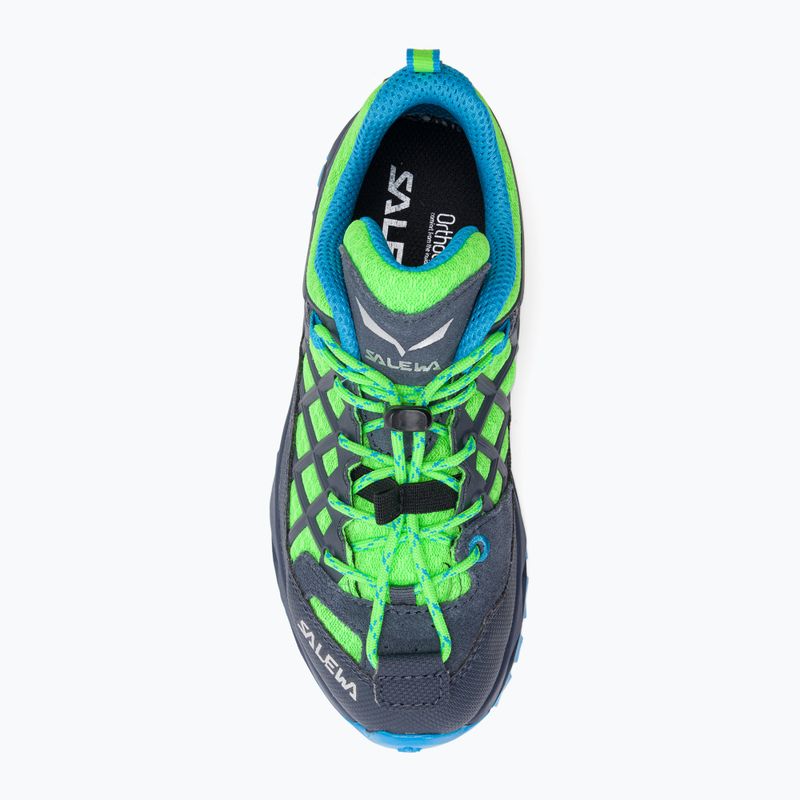 Salewa Wildfire detské trekové topánky modro-zelené 00-0000064007 6