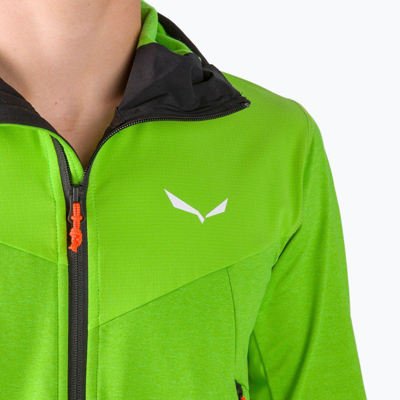 Salewa pánska fleecová mikina Agner Hybrid PL/DST FZ Hoody zelená 00-0000027371 4
