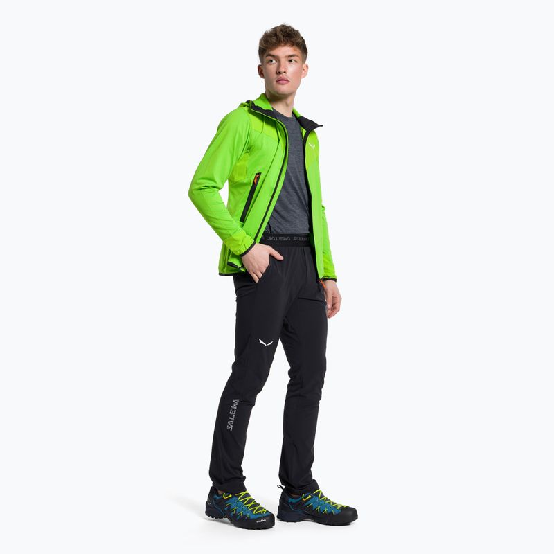 Salewa pánska fleecová mikina Agner Hybrid PL/DST FZ Hoody zelená 00-0000027371 2