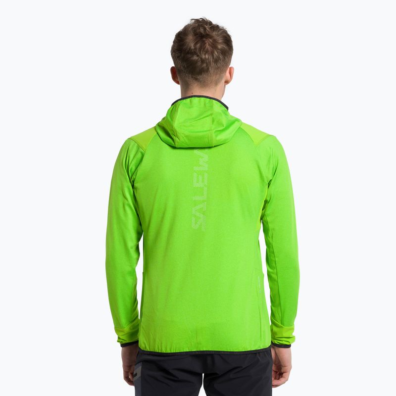 Salewa pánska fleecová mikina Agner Hybrid PL/DST FZ Hoody zelená 00-0000027371 3