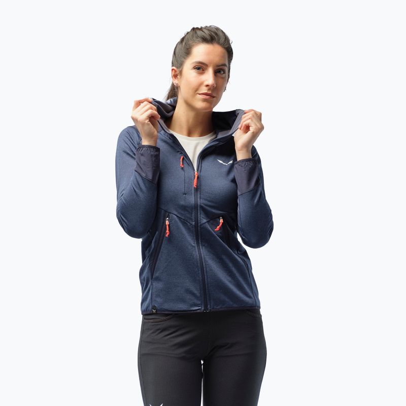 Salewa dámska fleecová mikina Agner Hybrid PL/DST FZ Hoody navy blue 00-0000027372 8