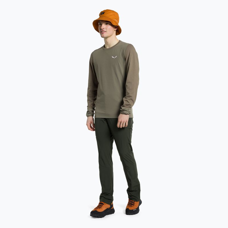 Salewa pánske trekingové tričko Lavaredo Hemp Print brown 00-0000028062 2