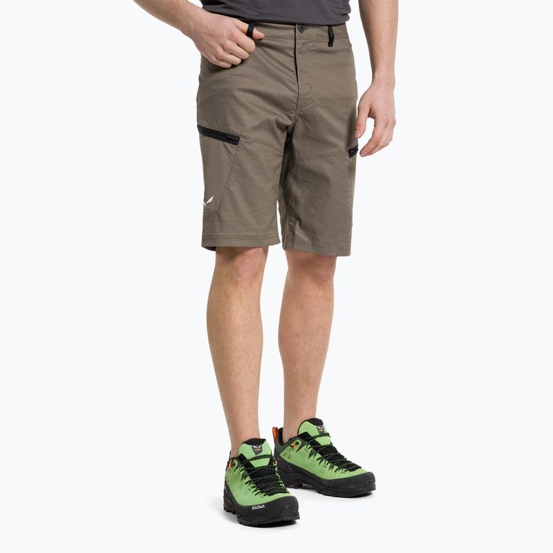Salewa Lavaredo Hemp pánske turistické šortky hnedé 00-0000028033
