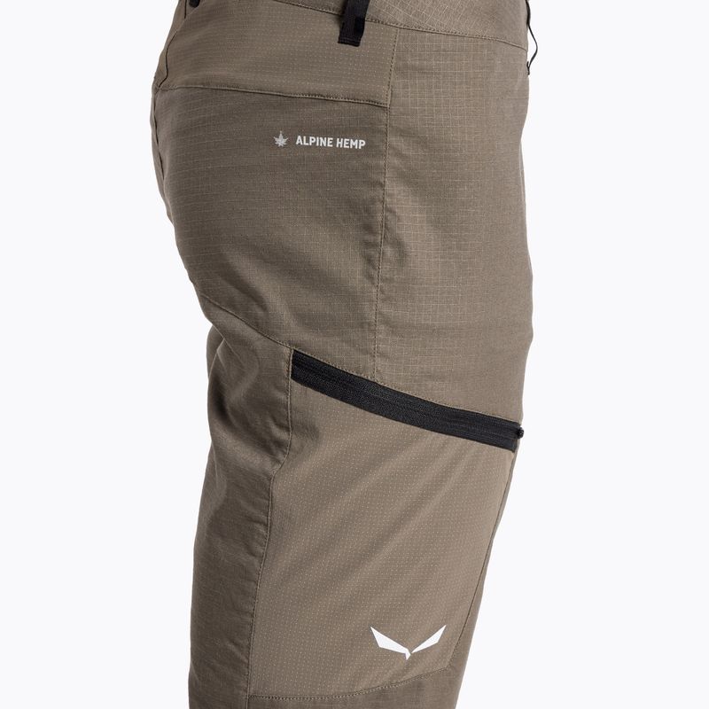 Salewa Lavaredo Hemp pánske turistické šortky hnedé 00-0000028033 4