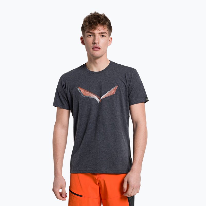 Pánske trekingové tričko Salewa Lines Graphic Dry navy blue 00-0000028065