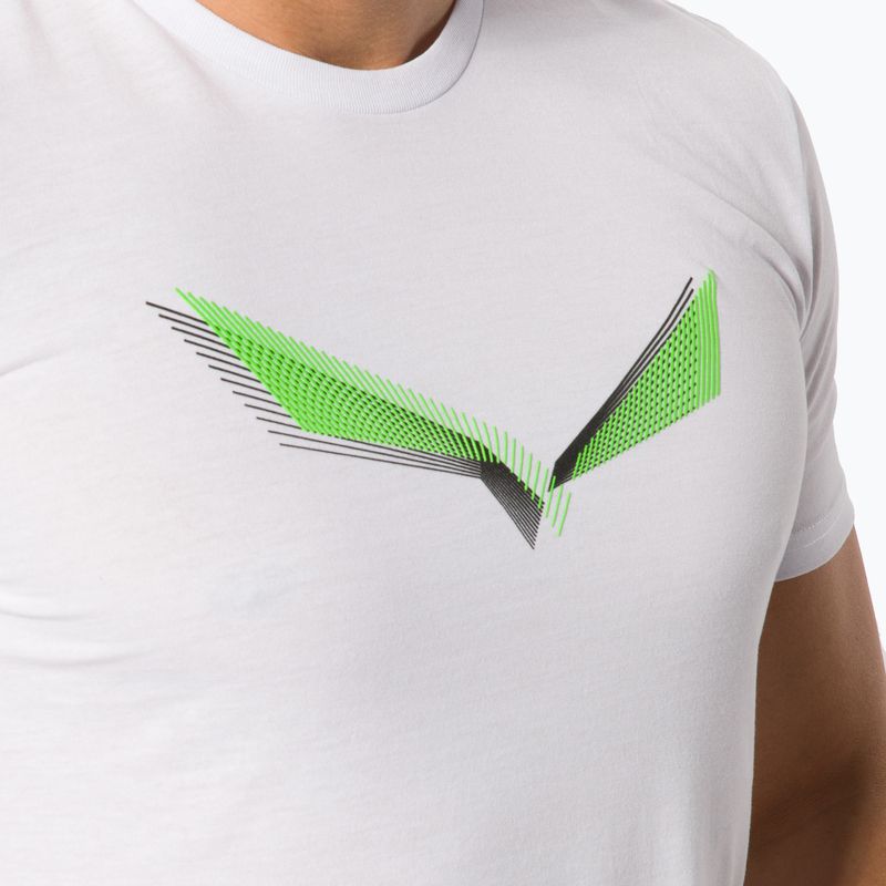 Pánske trekingové tričko Salewa Lines Graphic Dry white 00-0000028065 4