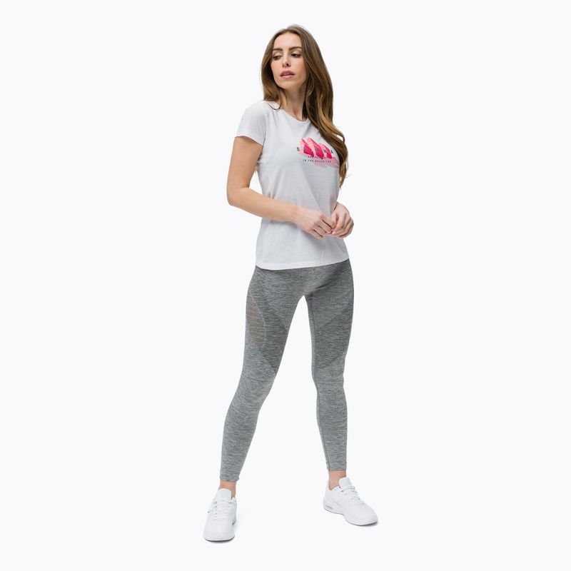 Salewa Lines Graphic Dry dámske trekingové tričko white 00-0000028064 2
