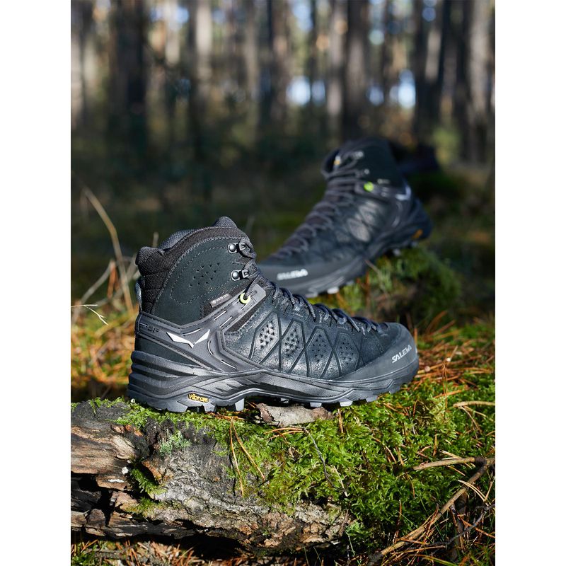 Salewa Alp Trainer 2 Mid GTX pánske trekové topánky black 00-0000061382 12