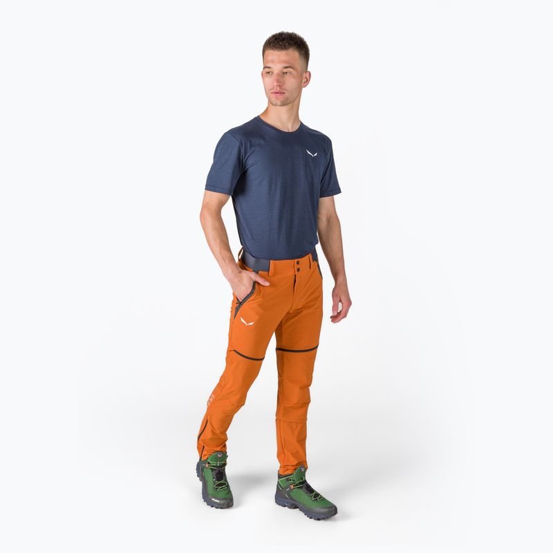 Pánske softshellové nohavice Salewa Pedroc DST orange 00-0000026957 3