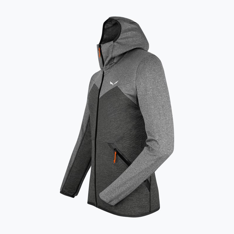 Salewa pánska fleecová mikina Puez Melange PL FZ Hoody šedá 00-0000027386 4