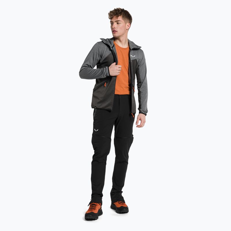 Salewa pánska fleecová mikina Puez Melange PL FZ Hoody šedá 00-0000027386 2