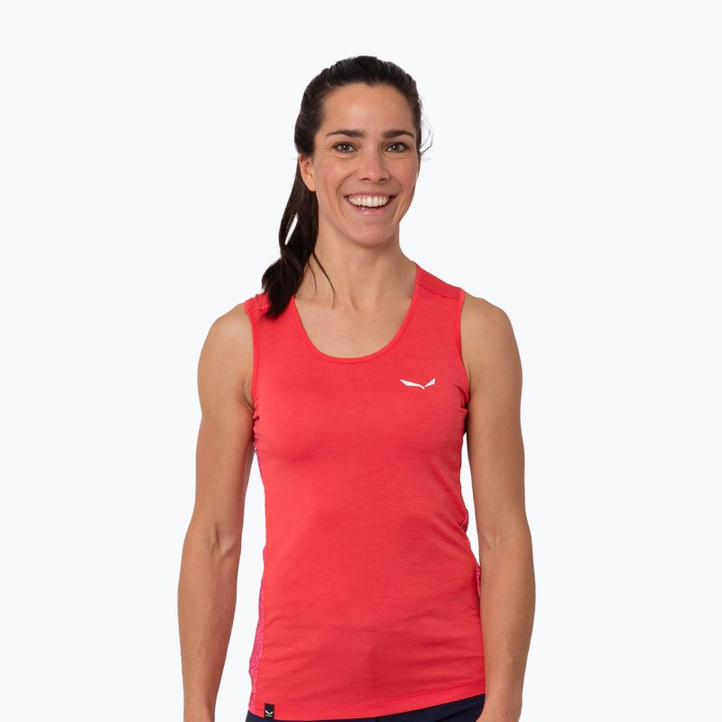 Salewa dámske trekingové tričko Puez Graphic Dry Tank pink 00-0000027482