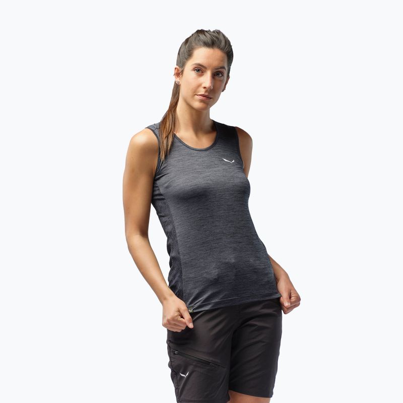 Dámske trekingové tričko Salewa Puez Graphic Dry Tank sivé 00-0000027482