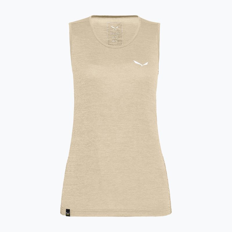 Dámske trekingové tričko Salewa Puez Graphic Dry Tank beige 00-0000027482