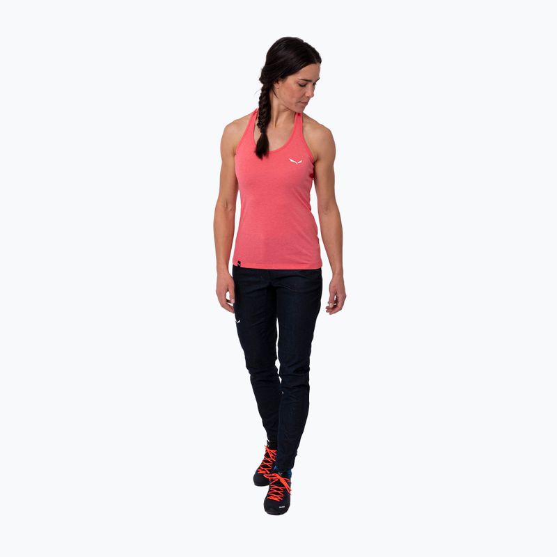 Salewa dámske trekové tričko Agner Hybrid Dry Tank pink 00-0000027705 2