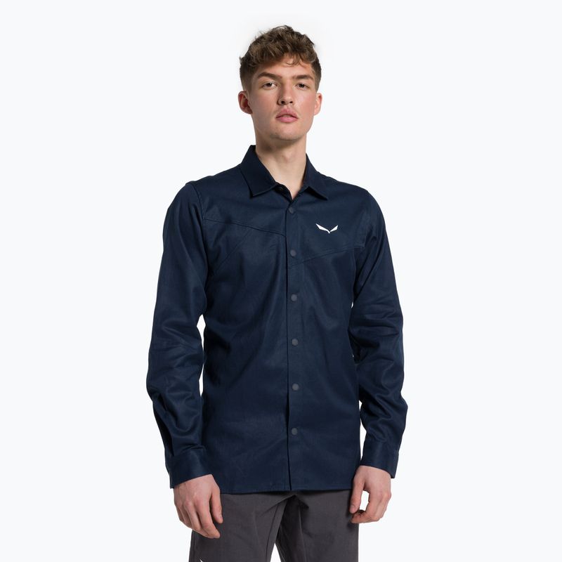 Pánske trekingové tričko Salewa Fanes Hemp navy blue 00-0000028298