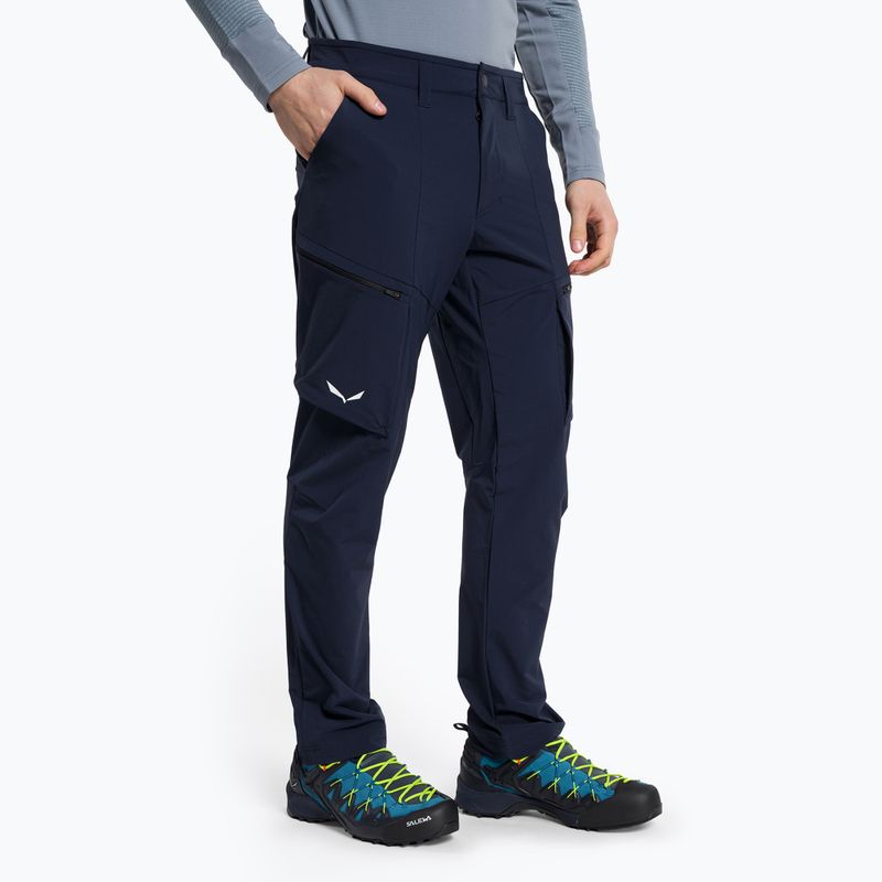 Salewa pánske softshellové nohavice Puez DST Cargo navy blue 00-0000028310