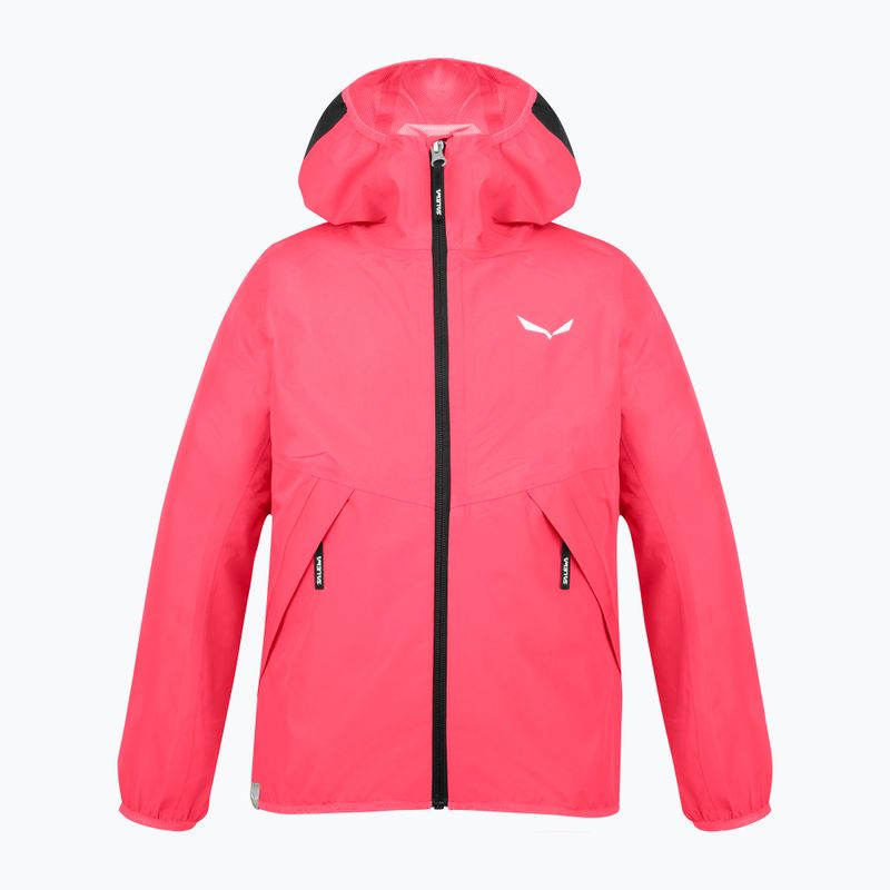 Salewa Aqua PTX detská bunda do dažďa ružová 00-0000028120 4