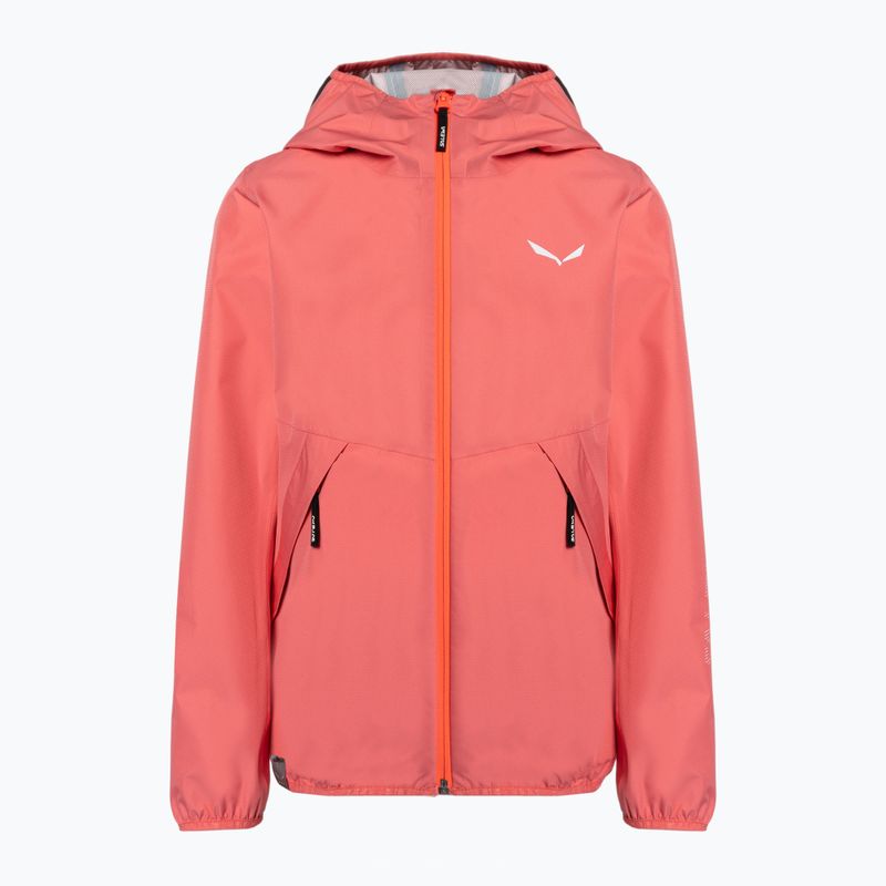 Salewa Aqua PTX detská bunda do dažďa ružová 00-0000028120
