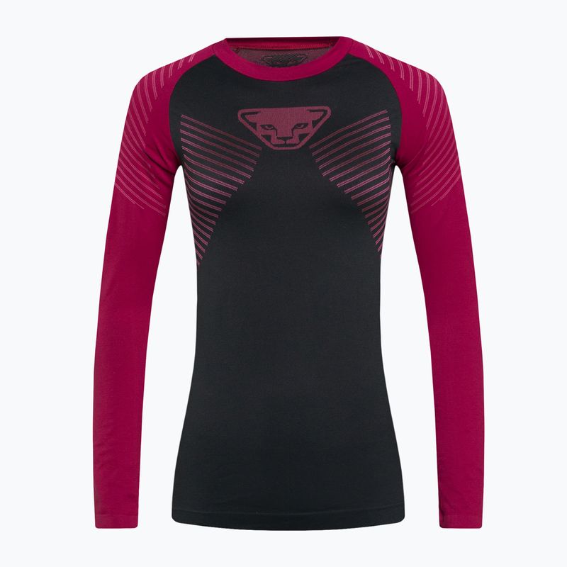 DYNAFIT Speed Dryarn LS dámske termo tričko čierno-červené 08-0000071057