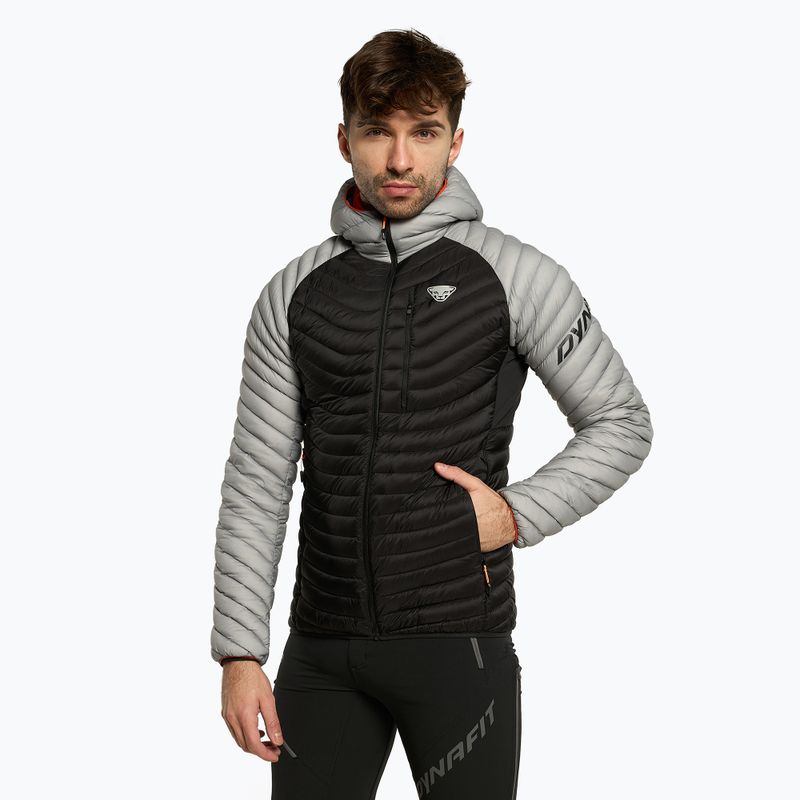 Pánska bunda DYNAFIT Radical Dwn RDS Hood skit sivá 08-0000070914