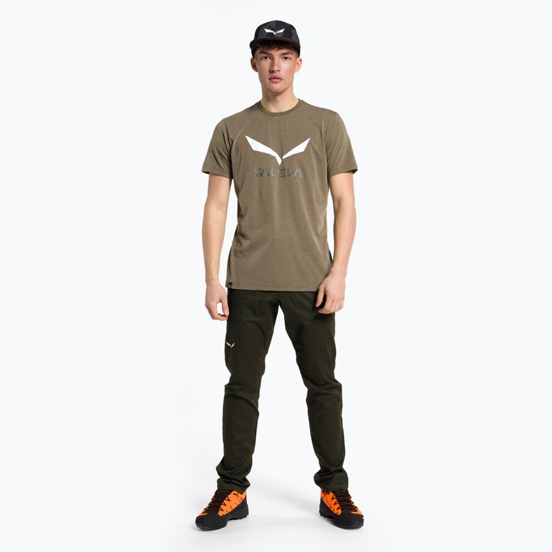 Pánske trekingové tričko Salewa Solidlogo Dry khaki 00-0000027018 2