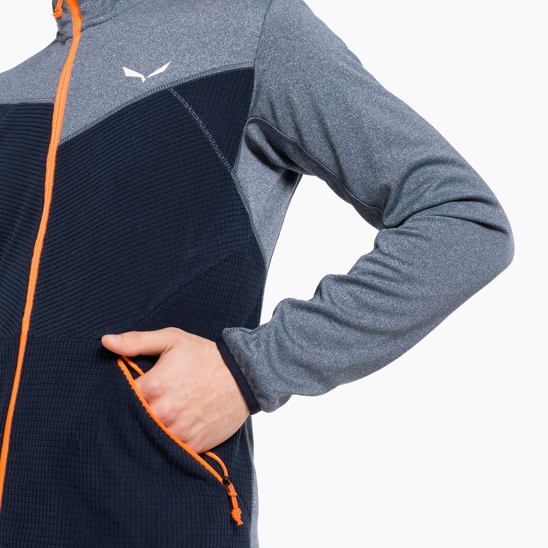 Pánska fleecová mikina Salewa Puez Hybrid PL FZ navy-grey 00-0000027388 4