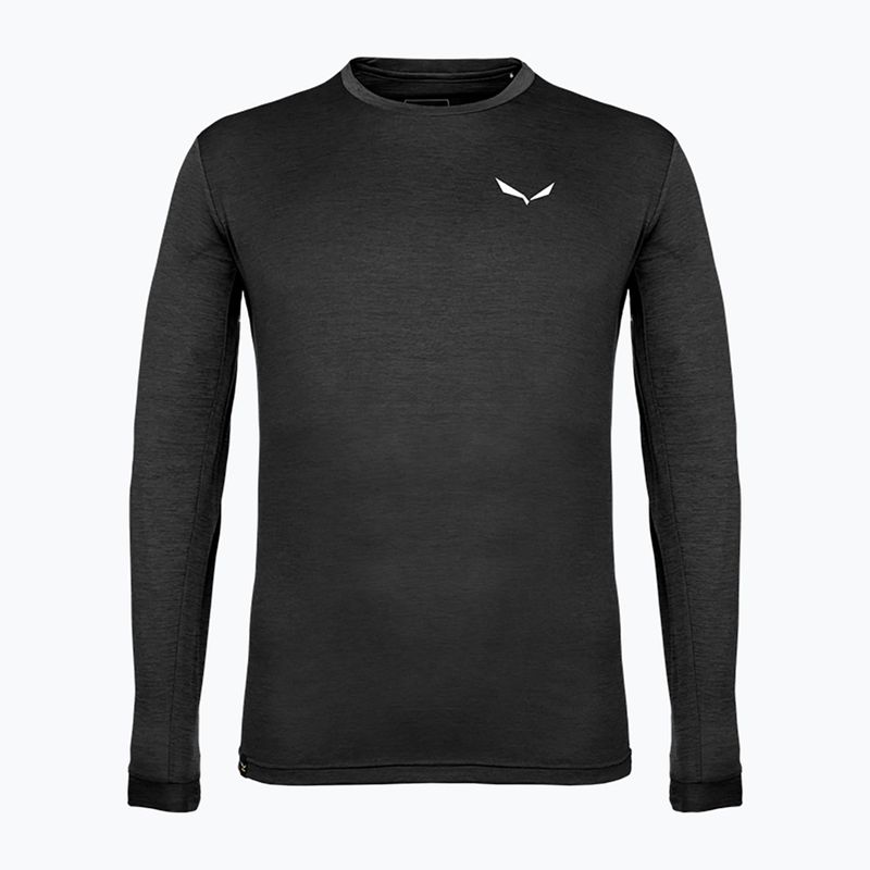 Pánske trekingové tričko Salewa Puez Melange Dry black out melange