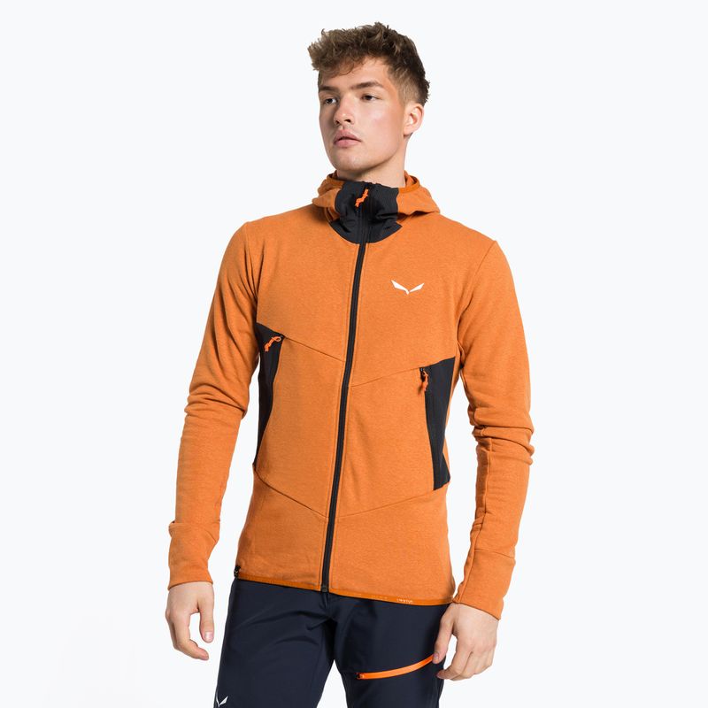 Salewa pánska trekingová mikina Lavaredo Hemp Hooded orange 00-0000028237