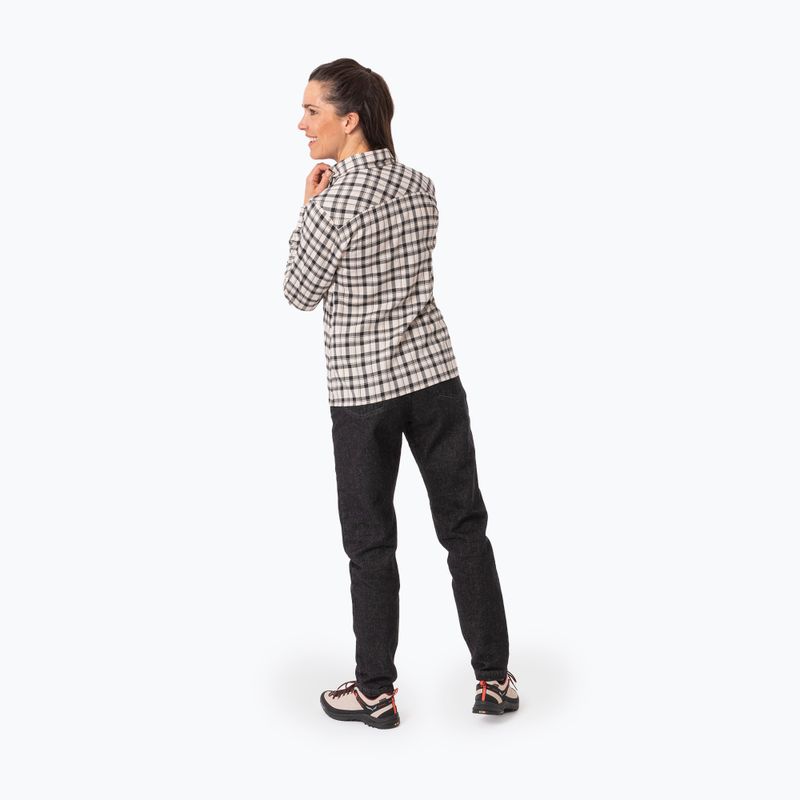 Dámske košeľa Salewa Fanes Flannel 5PL oatmeal/black out 3
