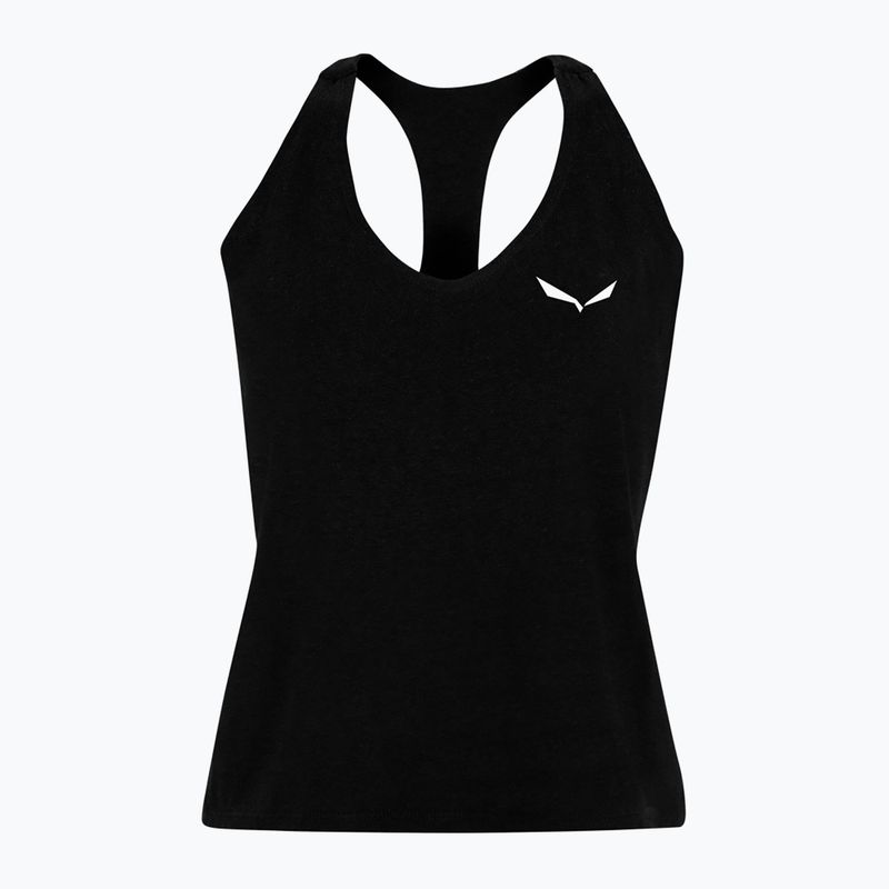 Salewa dámske lezecké tričko Lavaredo Hemp Crop Tank black 00-0000028369