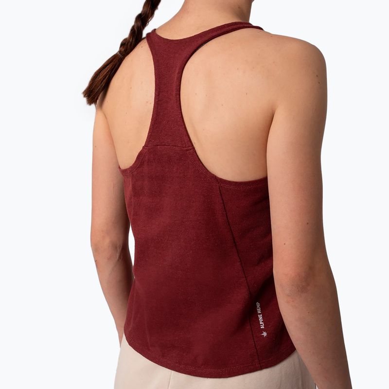 Salewa dámske lezecké tričko Lavaredo Hemp Crop Tank červené 00-0000028369 4