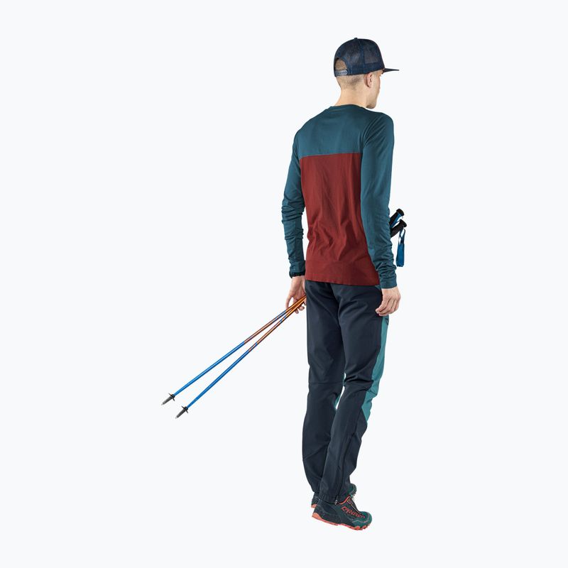 Pánske turistické tričko DYNAFIT Traverse S-Tech bordová 08-0000071606 2