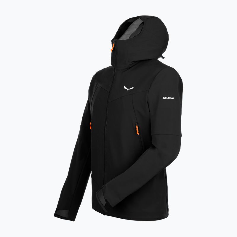 Salewa pánska softshellová bunda Sella DST black 00-0000028468 5