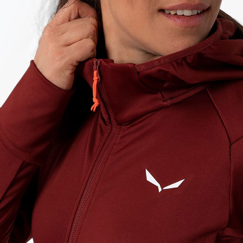 Salewa dámska trekingová mikina Puez Polarlite s kapucňou červená 00-0000028522 3