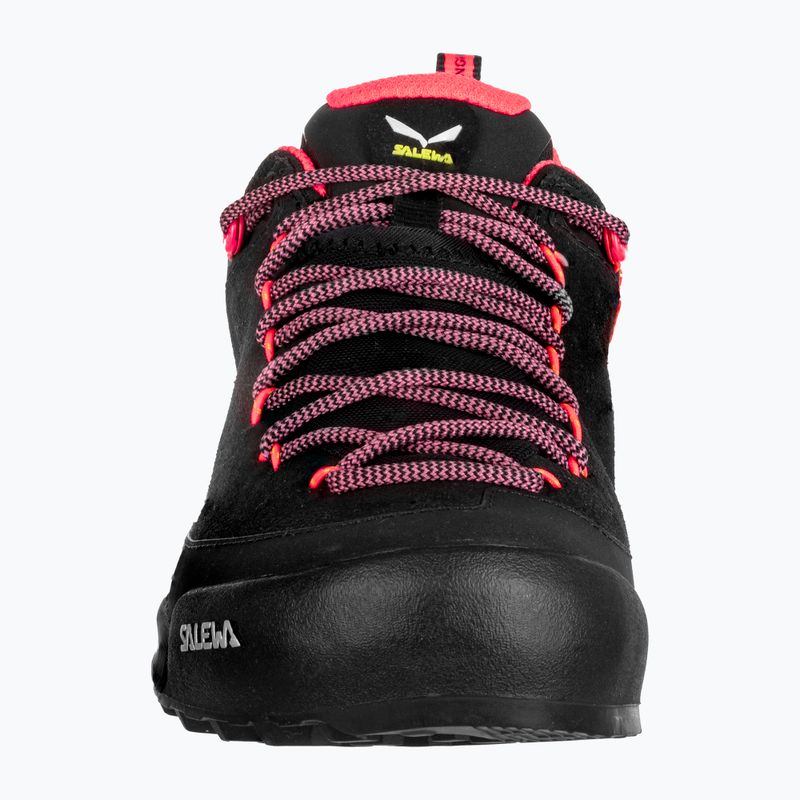 Pánska turistická obuv Salewa Wildfire Leather GTX black/fluo coral 10