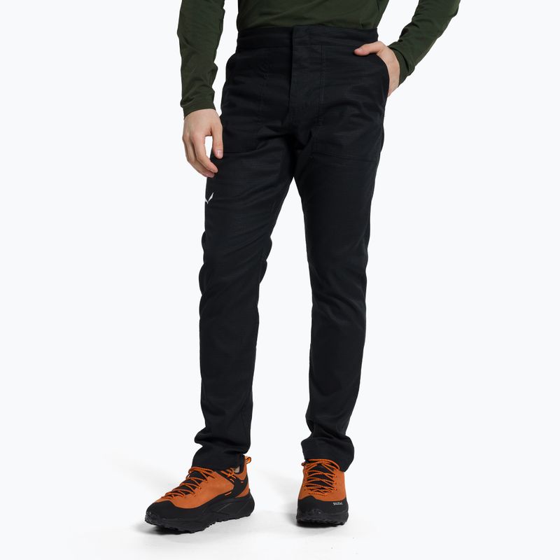 Salewa pánske lezecké nohavice Lavaredo Hemp Ripstop black 00-0000028550