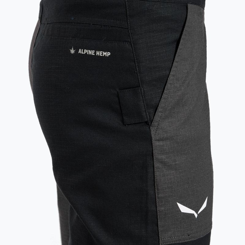 Salewa Lavaredo Hemp Ripstop pánske lezecké šortky čierne 00-0000028552 4
