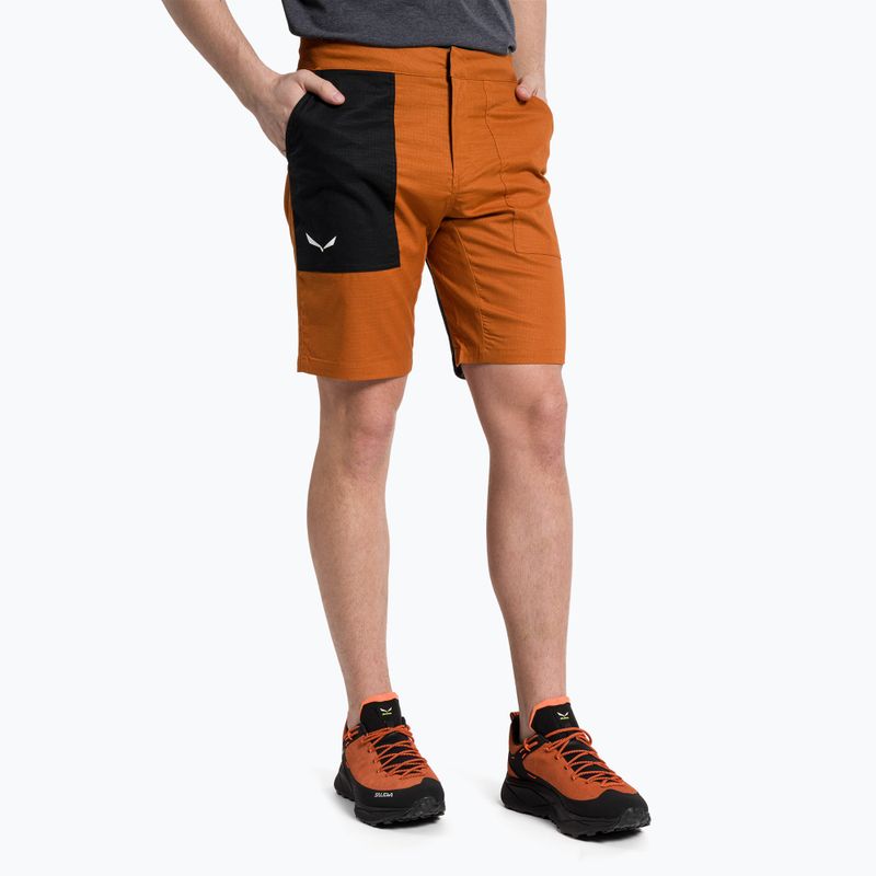 Salewa pánske lezecké šortky Lavaredo Hemp Ripstop brown 00-0000028552