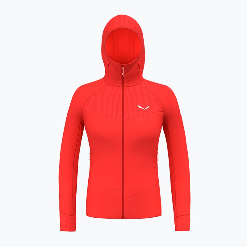 Salewa dámska trekingová mikina Agner Polarlite s kapucňou červená 00-0000028558 6