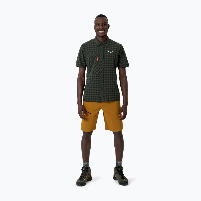 Pánske tričko Salewa Puez Dry S/S dark olive 2