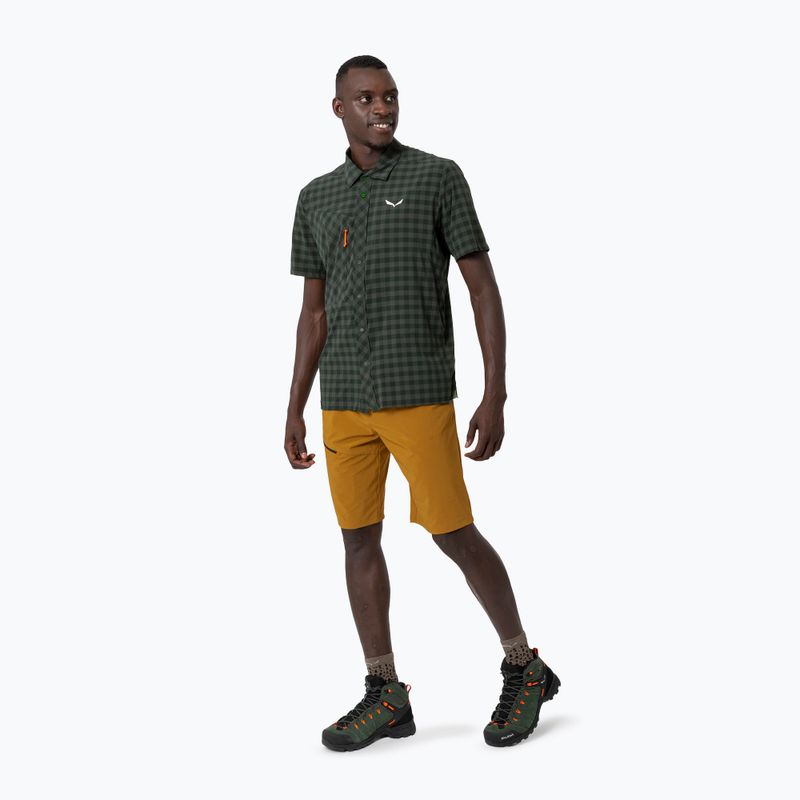 Pánske tričko Salewa Puez Dry S/S dark olive 4