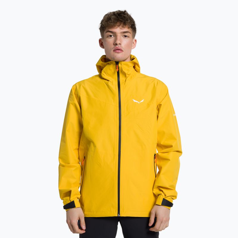 Salewa pánska bunda do dažďa Puez Aqua 4 PTX 2.5L žltá 00-0000028615