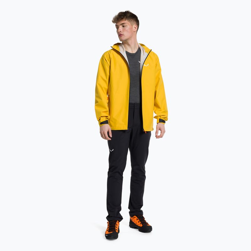 Salewa pánska bunda do dažďa Puez Aqua 4 PTX 2.5L žltá 00-0000028615 2