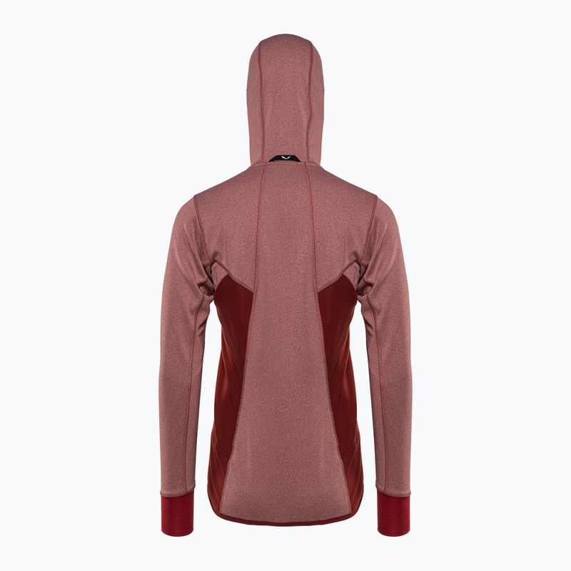 Salewa Puez Hybrid PL FZ Hoody dámska fleecová mikina červená 00-0000027389 2