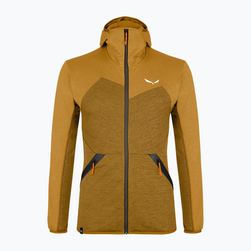 Salewa pánska fleecová mikina Puez Melange PL FZ Hoody hnedá 00-0000027386 5