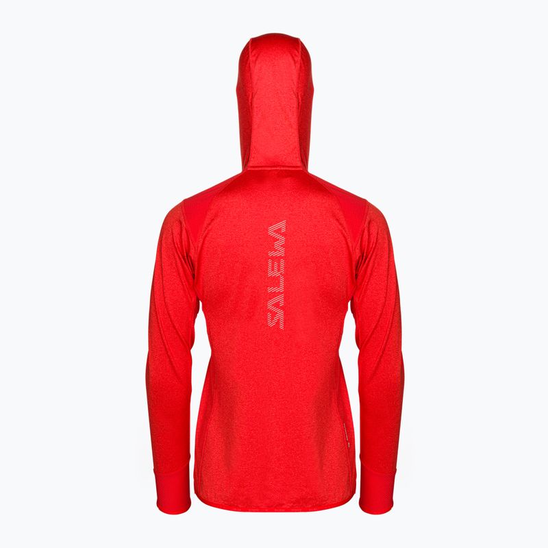 Salewa dámska fleecová mikina Agner Hybrid PL/DST FZ Hoody červená 00-0000027372 2