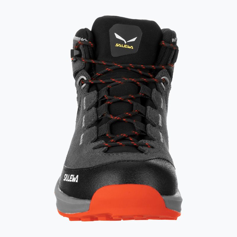 Salewa MTN Trainer 2 Mid PTX onyx/alloy detské trekové topánky 8