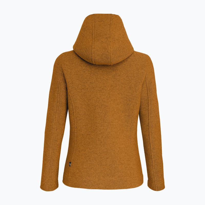 Dámska trekingová mikina Salewa Sarner 2L Wool Fz Hoody golden brown 2